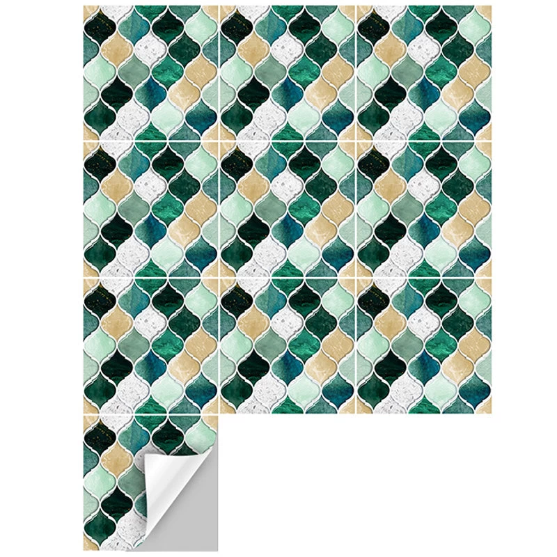Goory Moroccan Style Self-adhesive Tile Wall Floor Sticker Bathroom Kitchen Decor - Image 2