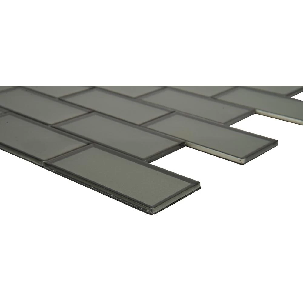 MSI Crisson Bevel Subway Peel And Stick 12 In. X 12 In. X 4 Mm Glass Mosaic Tile ( 19.6 Sq. Ft./case) - Image 6