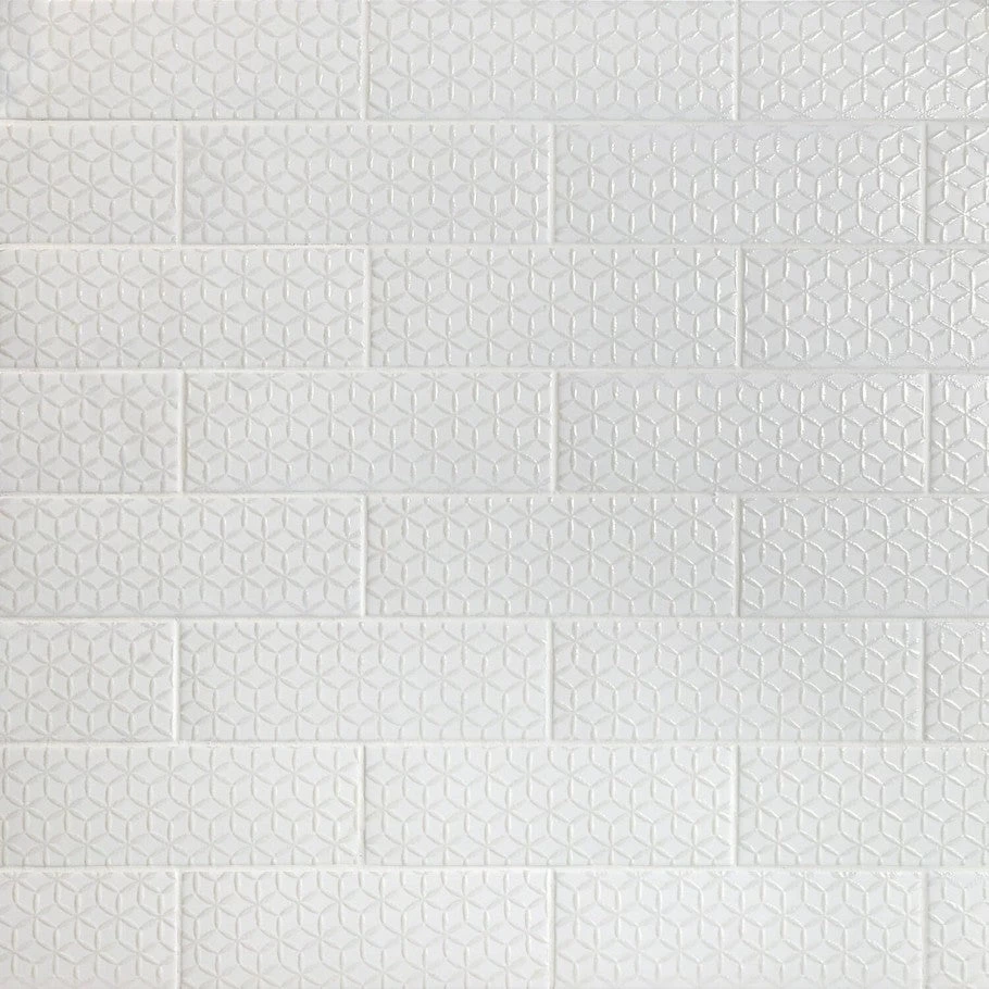 Bond Tile Wembley Snowflake 3 In. X 9 In. Matte Ceramic Subway Wall Tile (30 Pieces 5.16 Sq. Ft. / Box)
