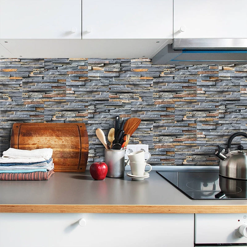 Self-Adhesive Vinyl Flooring Tiles Waterproof Peel And Stick Tiles Wall Stickers For Home Decor,Gray Wood Grain - Image 6