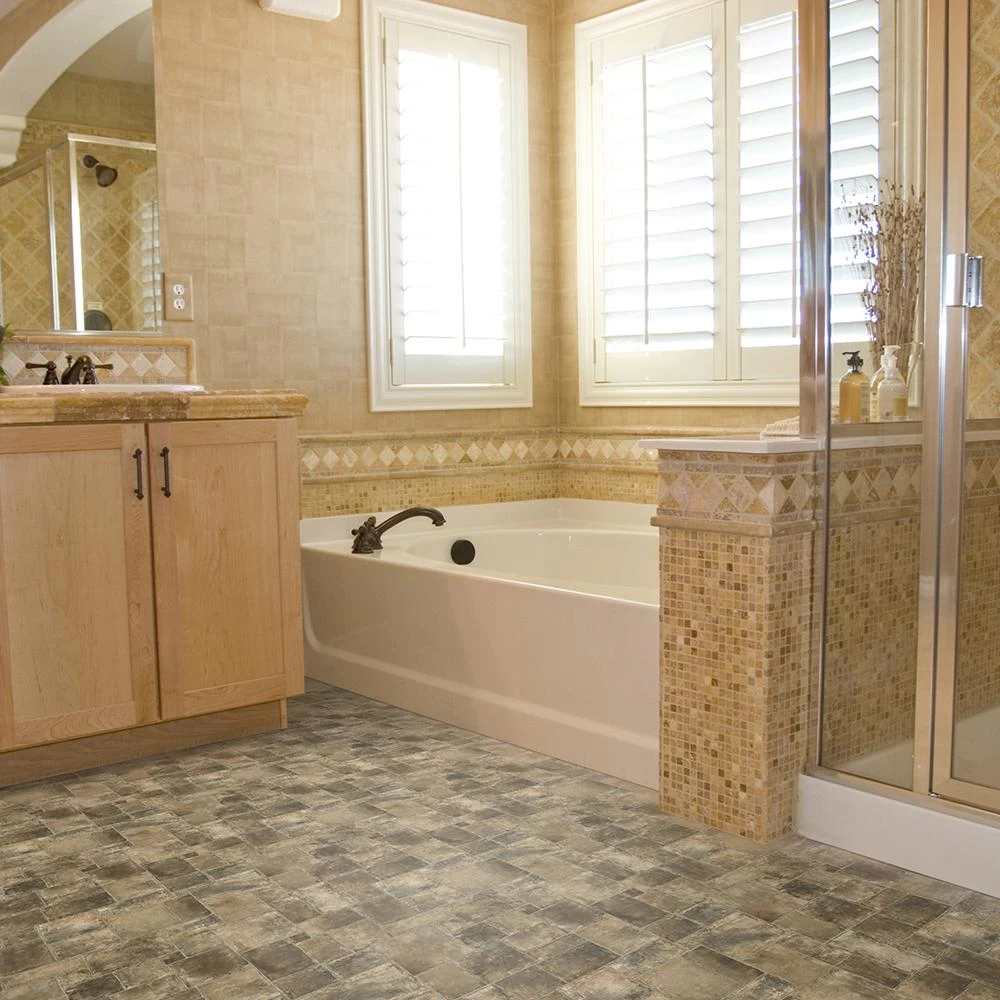 TrafficMASTER Regina Stone Grey Residential Vinyl Sheet, Sold By 13.2 Ft. Wide X Custom Length - Image 2