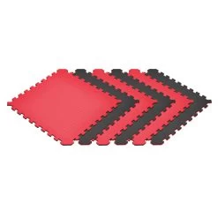Norsk Red/Black 24 In. X 24 In. EVA Foam Truly Reversible Interlocking Tile (30-Tile)