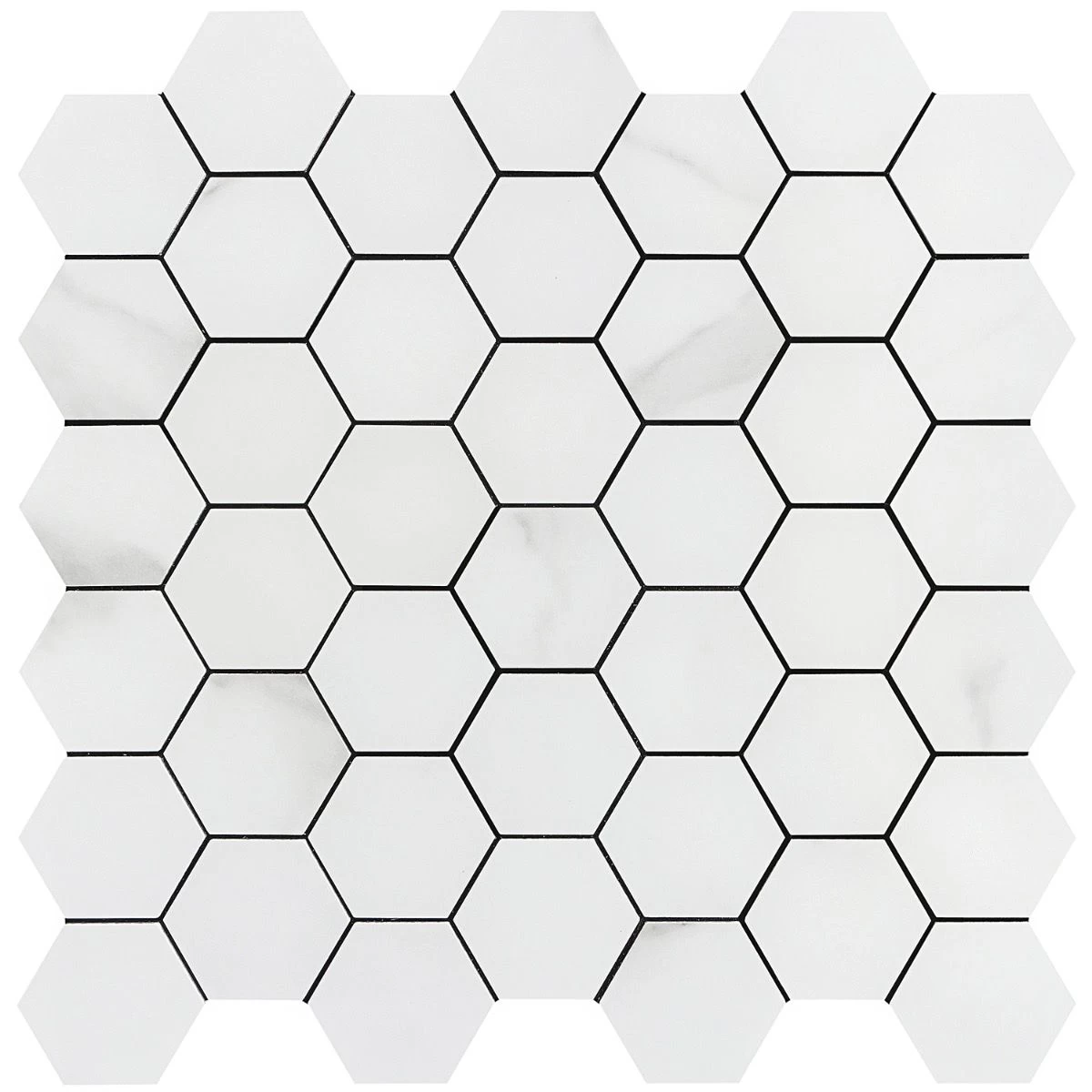 Bond Tile Easy Luxe Hex Calacatta 11.61 In. X 11.81 In. SPC Peel And Stick Tile (0.95 Sq. Ft. / Sheet) - Image 5