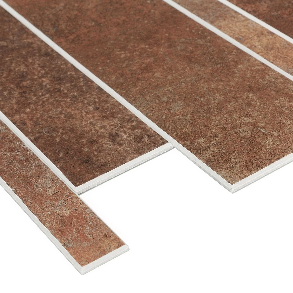 Bond Tile Easy Luxe Railroad Terra 11.81 In. X 11.81 In. SPC Peel And Stick Tile (0.96 Sq. Ft. / Sheet) - Image 7