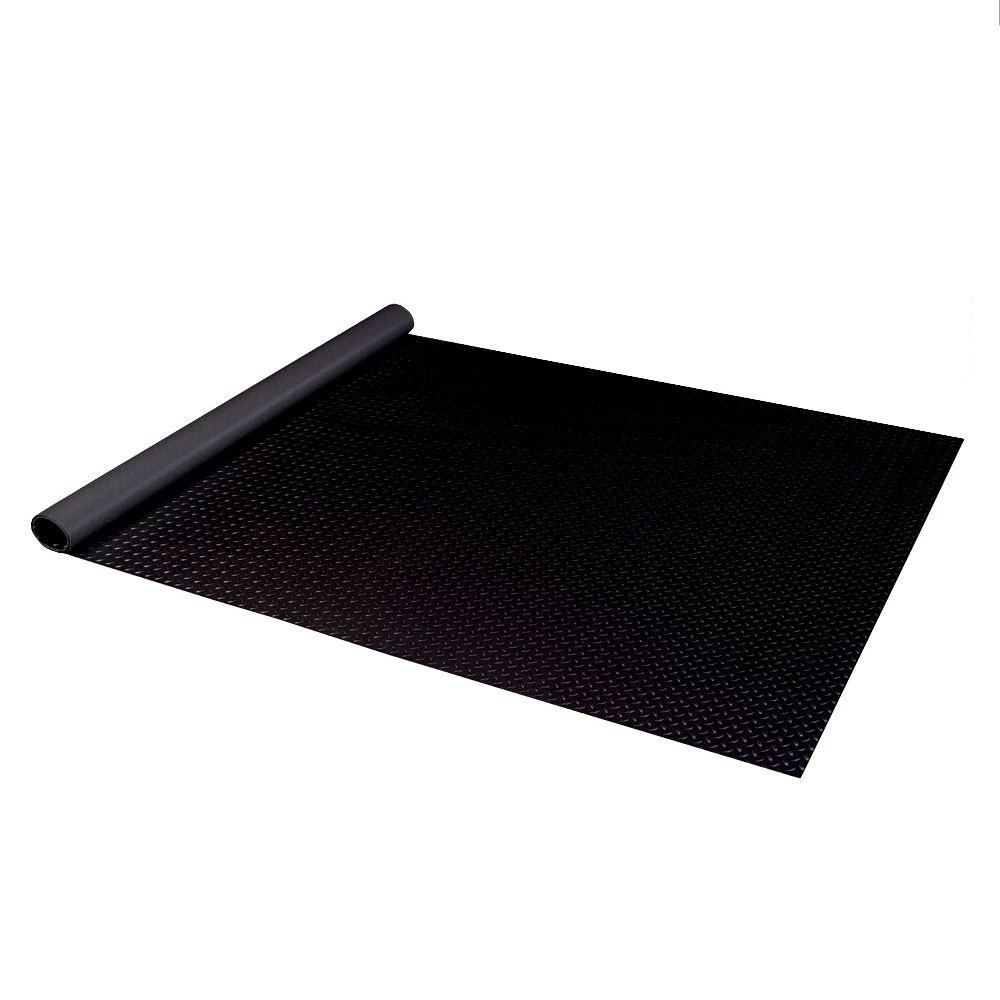Diamond Deck 5 Ft. X 7.5 Ft. Black Textured PVC Motorcycle Mat - Image 5