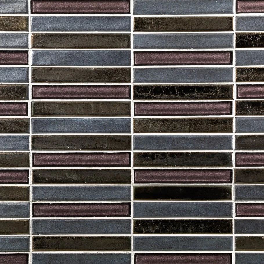 Bond Tile Glory Midnight 11.81 In. X 11.81 In. Ceramic And Glass Wall Mosaic (0.97 Sq. Ft.) - Image 3