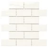 Marazzi LuxeCraft 12 In. X 12 In. X 6.35 Mm White Brick Joint Ceramic Mosaic Tile (0.83 Sq. Ft. / Piece)