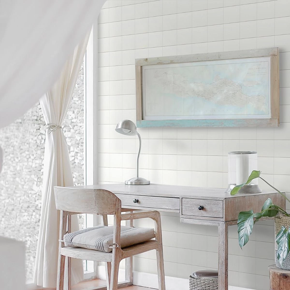 Bond Tile Easy Luxe Square White 12 In. X 12 In. SPC Peel And Stick Tile (1 Sq. Ft. / Sheet) - Image 4