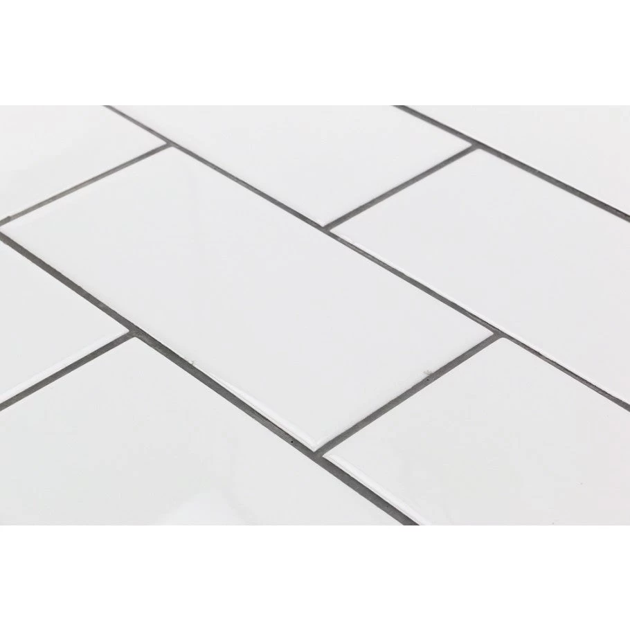 Bond Tile Core White 3 In. X 6 In. Polished Ceramic Subway Wall Tile (96 Pieces 11.73 Sq. Ft. / Box) - Image 3